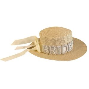 Bride Bachelorette Party Bundle Pearl Hat‎ + Veil + Headbands